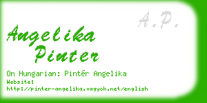 angelika pinter business card