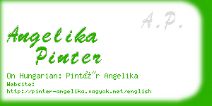 angelika pinter business card